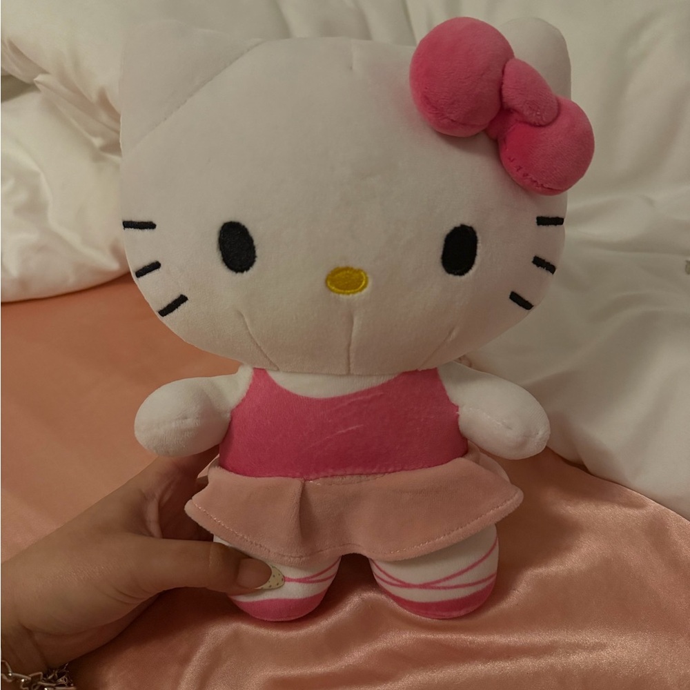 Hello Kitty Pink and White Stuffed Animal